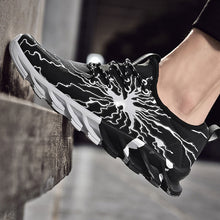 Load image into Gallery viewer, Black-White Running Shoes For Men