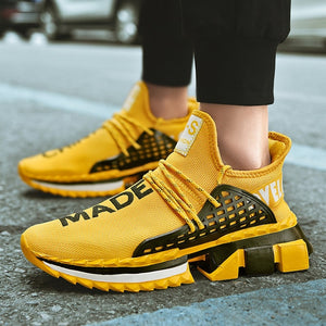 Yellow-Black Running Shoes For Men