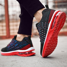 Load image into Gallery viewer, Blue-Black-Red Running Shoes For Men