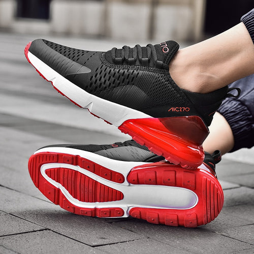 Black-Red Running Shoes For Men