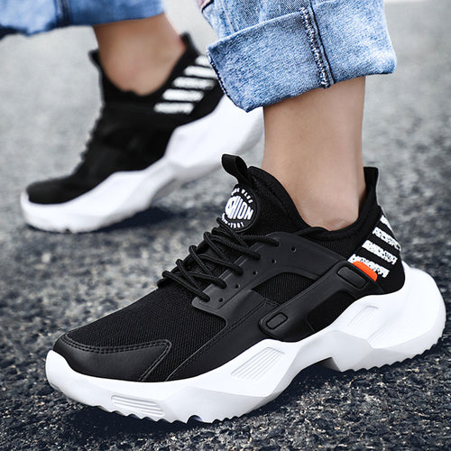 Black-White Running Shoes For Men